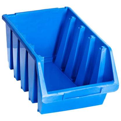 vidaXL Stacking Storage Bins 14 pcs Blue Plastic 2