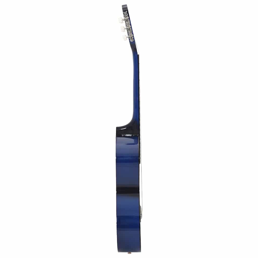 vidaXL Classical Guitar for Beginner Blue 4/4 39" Basswood 4