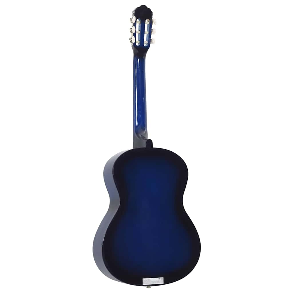 vidaXL Classical Guitar for Beginner Blue 4/4 39" Basswood 5