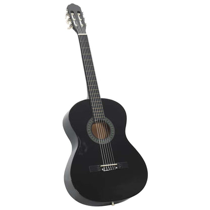 vidaXL Classical Guitar for Beginner Black 4/4 39" Basswood 2