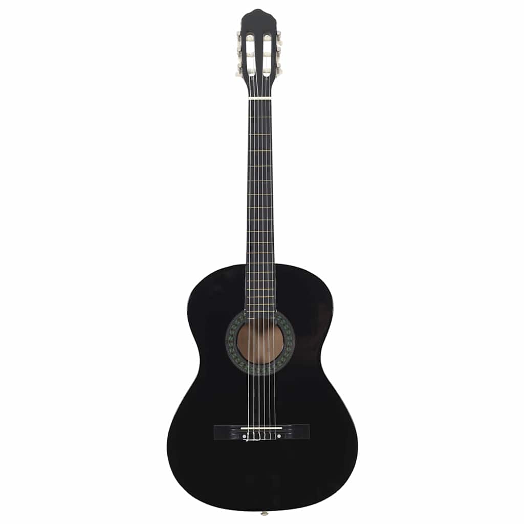 vidaXL Classical Guitar for Beginner Black 4/4 39" Basswood 3