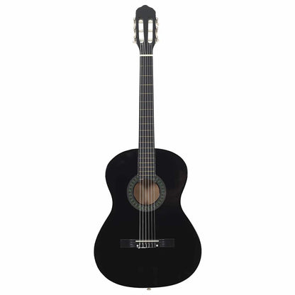 vidaXL Classical Guitar for Beginner Black 4/4 39" Basswood 3