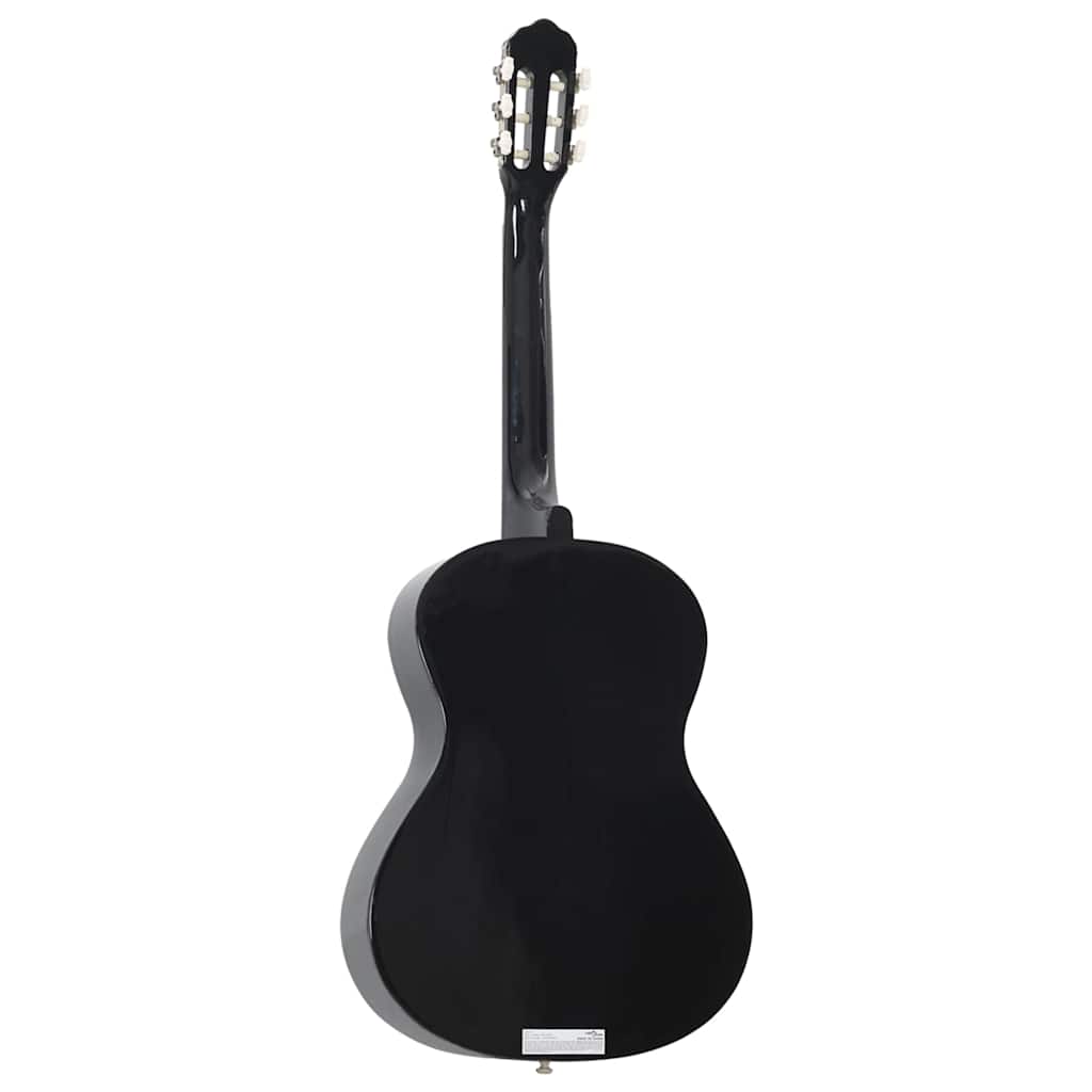 vidaXL Classical Guitar for Beginner Black 4/4 39" Basswood 5