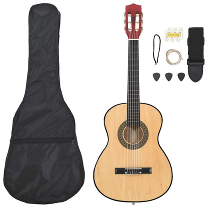 vidaXL 8 Piece Classical Guitar Beginner Set 3/4 36 1