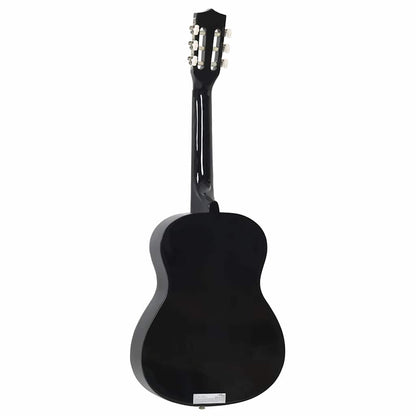 vidaXL 8 Piece Classical Guitar Beginner Set Black 3/4 36" 6