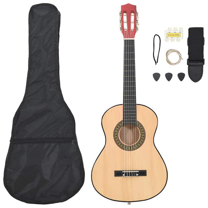 vidaXL 8 Piece Classical Guitar Children Beginner Set 1/2 34 1