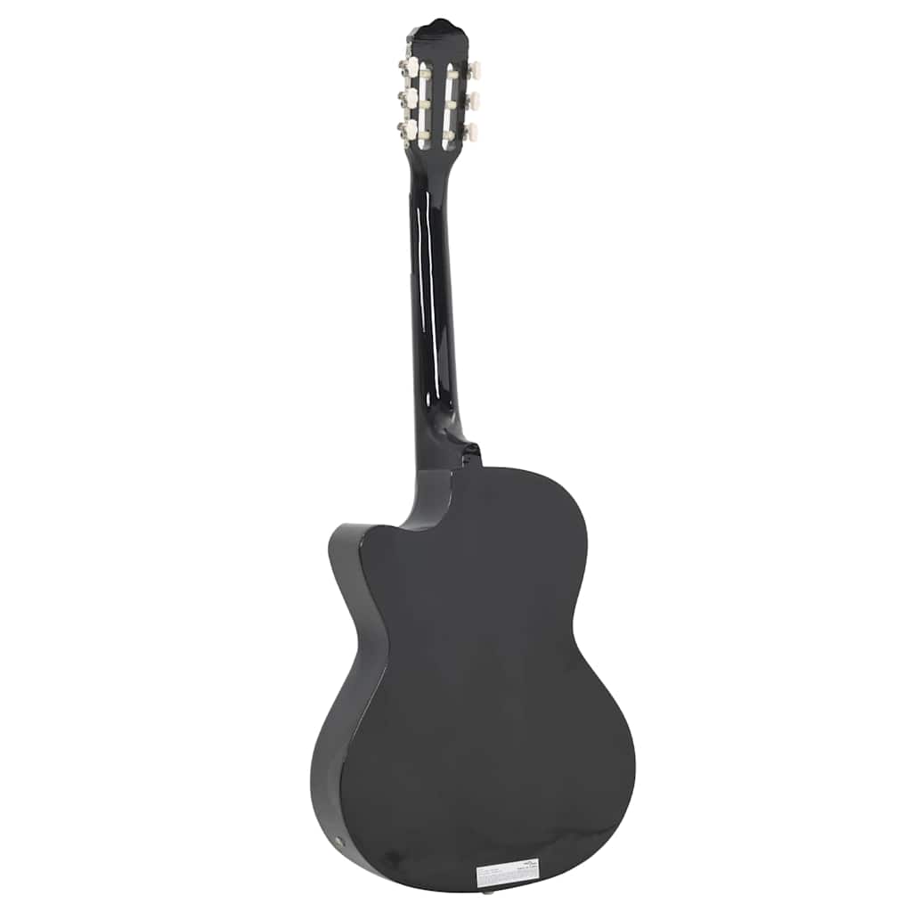 70138 vidaXL Western Classical Cutaway Guitar with Equalizer 6 Strings Black 4