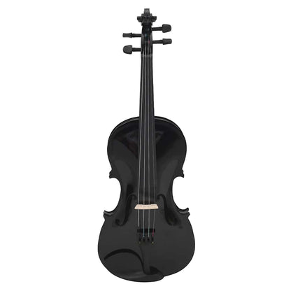 Violin Full Set with Bow and Chin Rest 4/4 Black