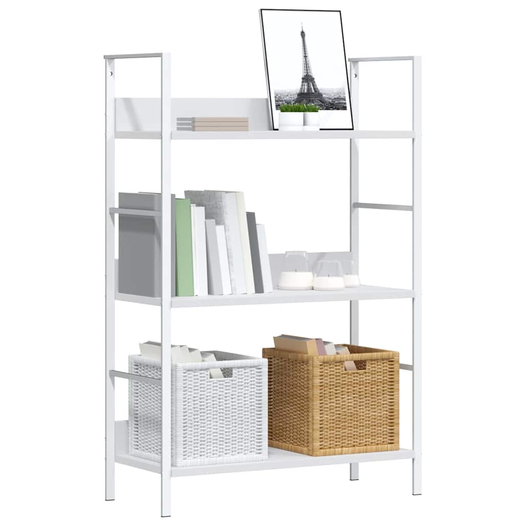 vidaXL Shelf Cabinet | White | Engineered wood, steel | Medium | Bookshelf 4