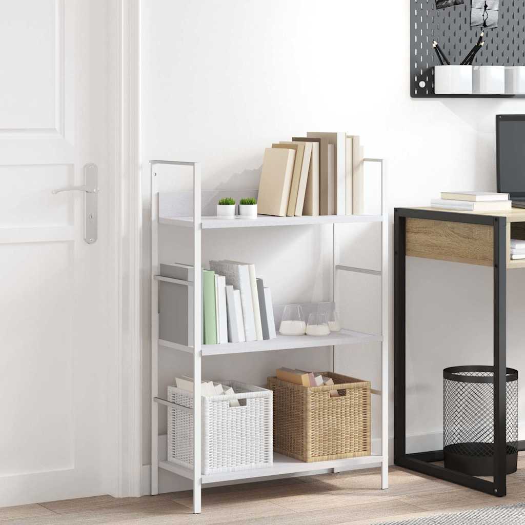 vidaXL Shelf Cabinet | White | Engineered wood, steel | Medium | Bookshelf 1
