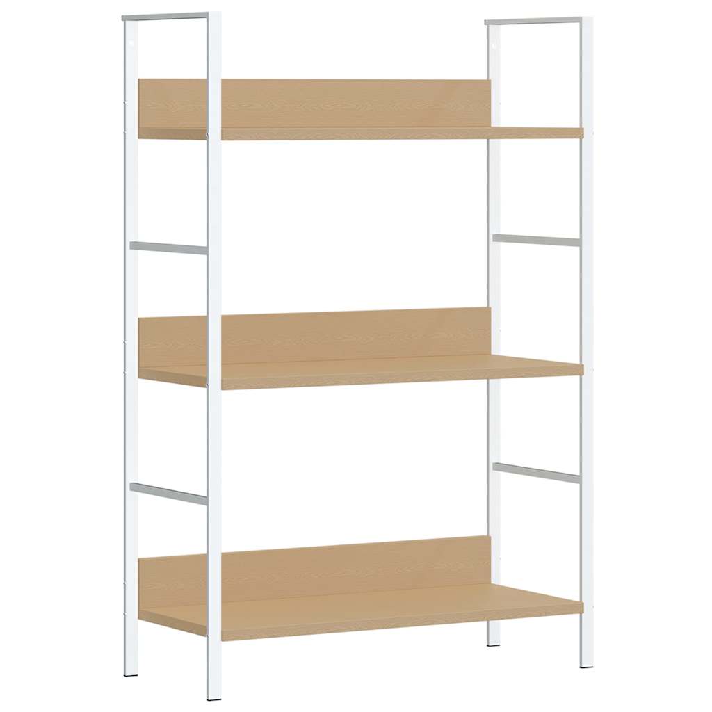 vidaXL Shelf Cabinet | Oak and White | Engineered wood | Medium | Storage 2