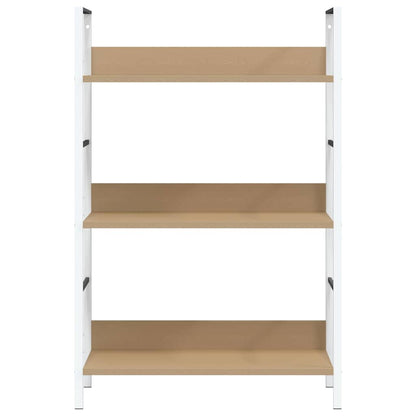 vidaXL Shelf Cabinet | Oak and White | Engineered wood | Medium | Storage 5