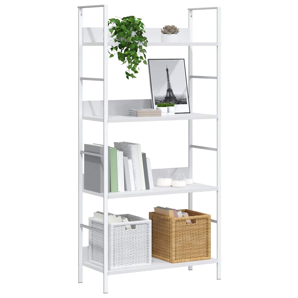 vidaXL Shelf Cabinet | White | Engineered wood | Medium | Bookshelf 4