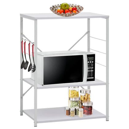 vidaXL Microwave Cabinet White 60x39.6x79.5 cm Engineered Wood 1