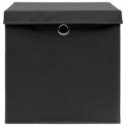 vidaXL Storage Box |  Set of 10 | Black | Non-woven fabric (100% polyester) 3