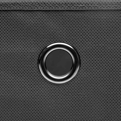 vidaXL Storage Box | Set of 10 | Grey | Non-woven fabric (100% polyester) 5