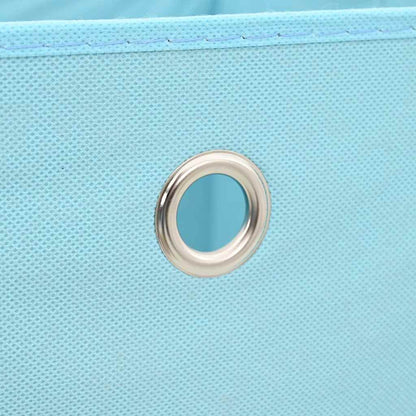 vidaXL Storage Box | Set of 10 | Baby Blue | Non-woven fabric (100% polyester) 5