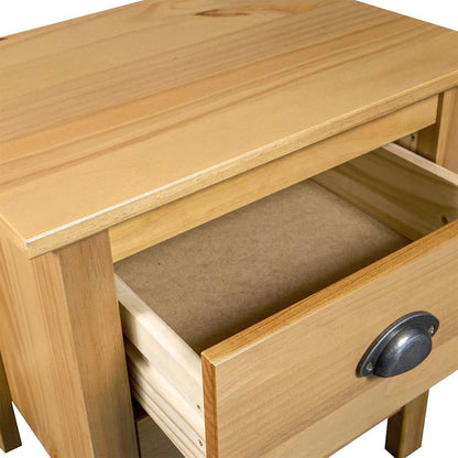 vidaXL Bedside Cabinets Hill 2pcs 46x35x49.5cm Solid Pine Wood 6