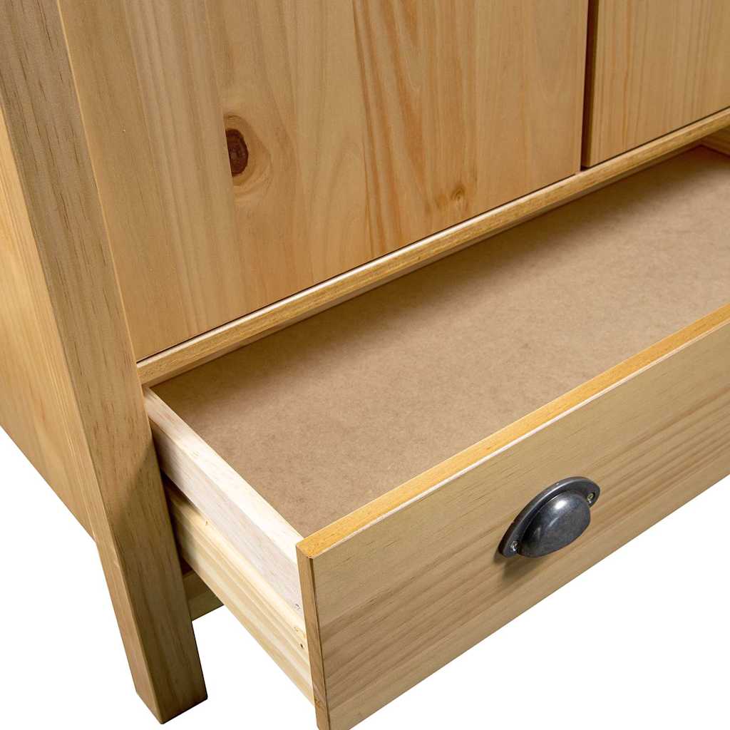 vidaXL Wardrobe | Honey brown | Solid pine wood | Standard | Wardrobe 5