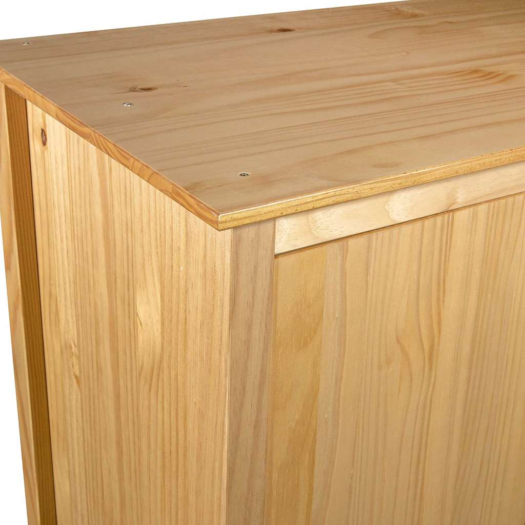 vidaXL Wardrobe | Honey brown | Solid pine wood | Standard | Wardrobe 6