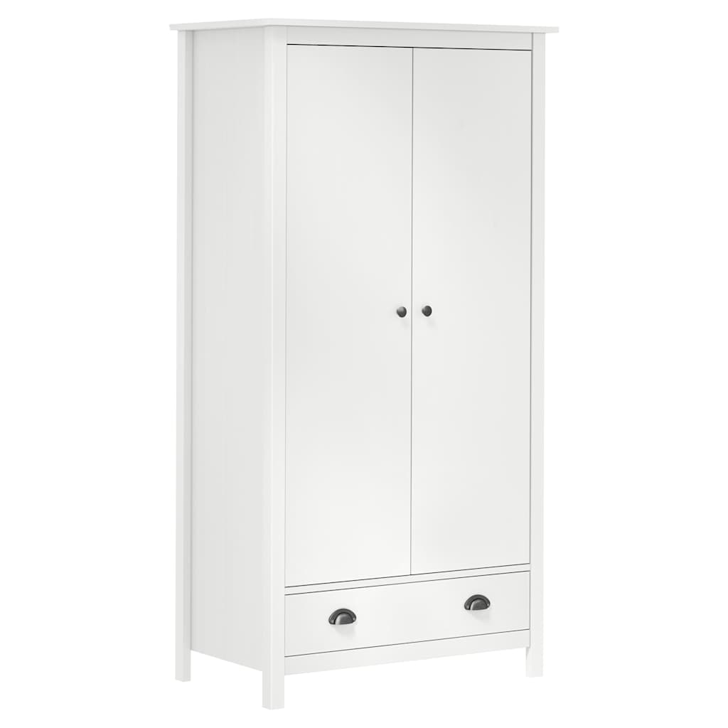 vidaXL Wardrobe | White | Solid pine wood | 89x50x170 cm | Wardrobe 1