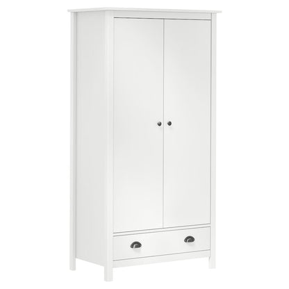 vidaXL Wardrobe | White | Solid pine wood | 89x50x170 cm | Wardrobe 1