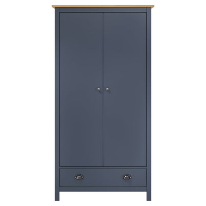 vidaXL Wardrobe | Grey and Honey Brown | Solid Pine Wood | 89x50x170 cm 2