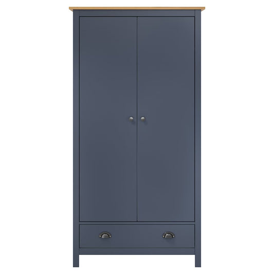 vidaXL Wardrobe | Grey and Honey Brown | Solid Pine Wood | 89x50x170 cm 2