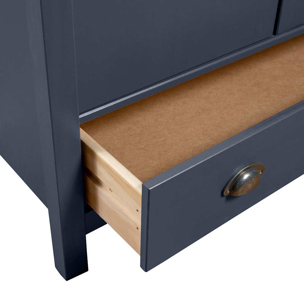 vidaXL Wardrobe | Grey and Honey Brown | Solid Pine Wood | Standard | Wardrobe 6