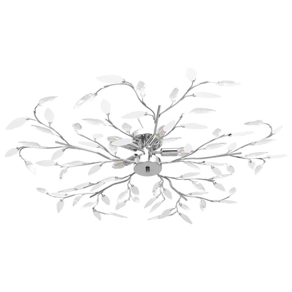 vidaXL Ceiling Lamp | White | Chrome, Acrylic | 100 cm diameter 1