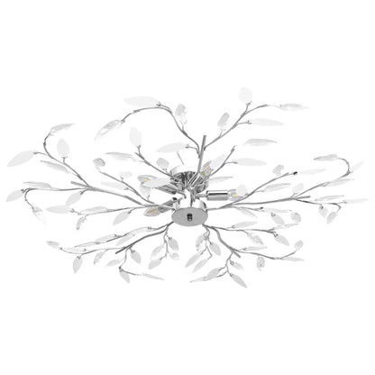 vidaXL Ceiling Lamp | White | Chrome, Acrylic | 100 cm diameter 1
