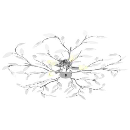 vidaXL Ceiling Lamp | White | Chrome, Acrylic | 100 cm diameter 2