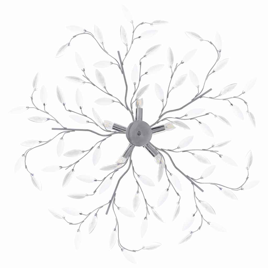 vidaXL Ceiling Lamp | White | Chrome, Acrylic | 100 cm diameter 3