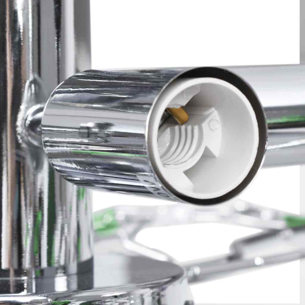 vidaXL Ceiling Lamp | Green, Chrome | Chrome, Acrylic | Medium | Lights 5