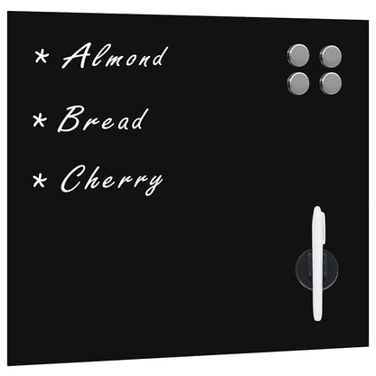 vidaXL Wall Mounted Magnetic Board Glass with Accessories