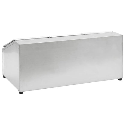 vidaXL Gastronorm Container Holder with 3 GN 1/6 Pan Stainless Steel 5