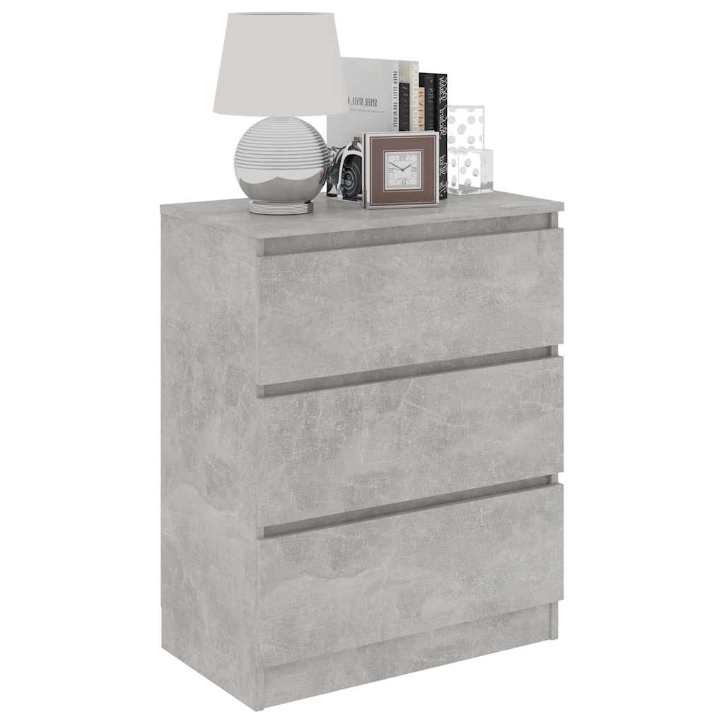 vidaXL Sideboard Concrete Grey 60x35x76 cm Engineered Wood 3