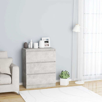 vidaXL Sideboard Concrete Grey 60x35x76 cm Engineered Wood 1