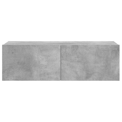 vidaXL TV Cabinet | Concrete grey | Engineered wood | Compact | Drop-Down 5