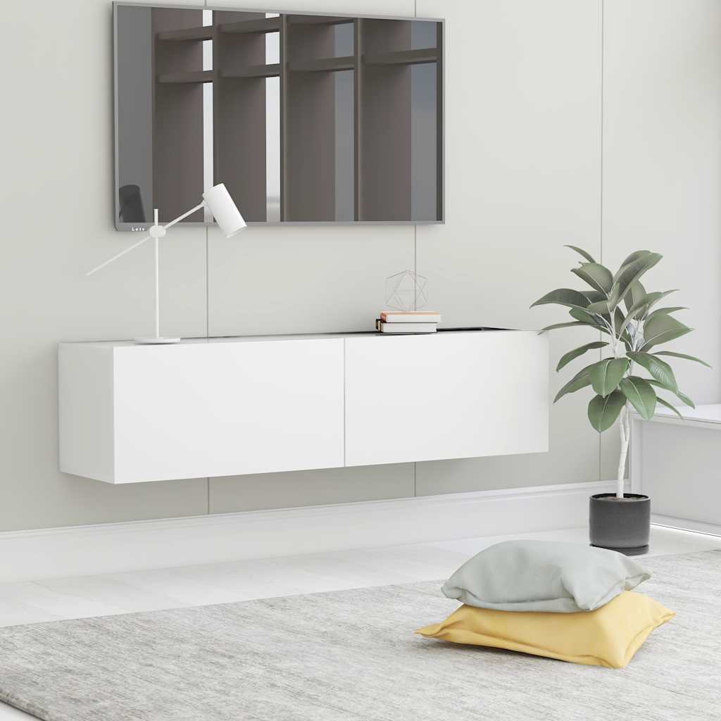 vidaXL TV Cabinet White 120x30x30 cm Engineered Wood 1