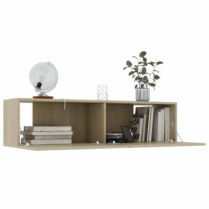 vidaXL TV Cabinet Sonoma Oak 120x30x30 cm Engineered Wood 3