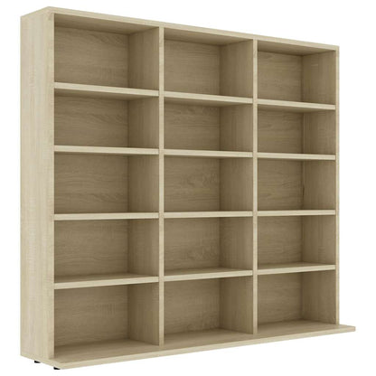 801790 vidaXL CD Cabinet Sonoma Oak 100x23x89,5 cm Engineered Wood 2