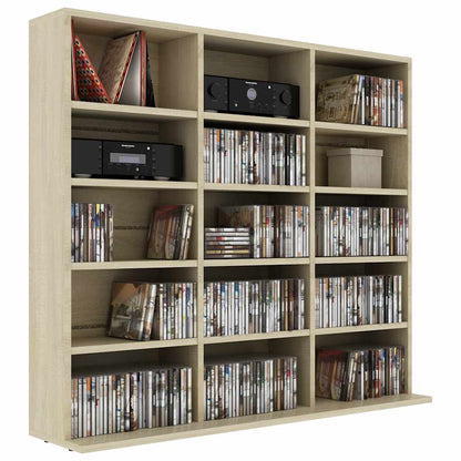 801790 vidaXL CD Cabinet Sonoma Oak 100x23x89,5 cm Engineered Wood 5
