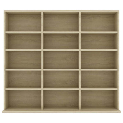 801790 vidaXL CD Cabinet Sonoma Oak 100x23x89,5 cm Engineered Wood 3