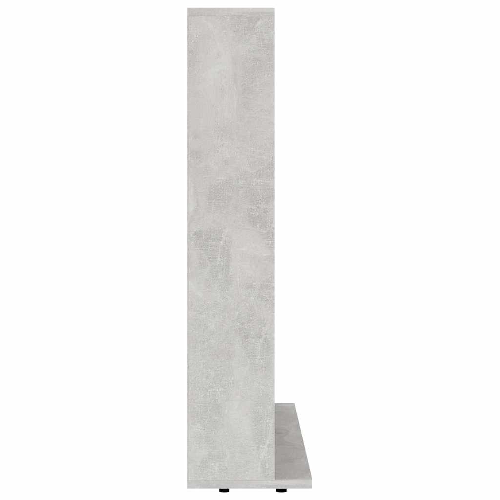 801791 vidaXL CD Cabinet Concrete Grey 100x23x89,5 cm Engineered Wood 4