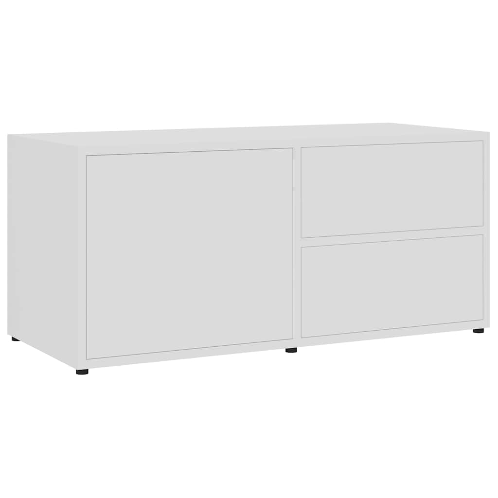 vidaXL Tv Cabinet | White | Engineered Wood | Medium | Tv Cabinet | Rectangular 2