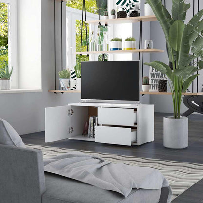 vidaXL Tv Cabinet | White | Engineered Wood | Medium | Tv Cabinet | Rectangular 3