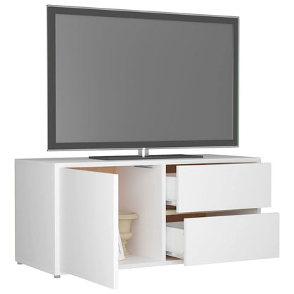 vidaXL Tv Cabinet | White | Engineered Wood | Medium | Tv Cabinet | Rectangular 5