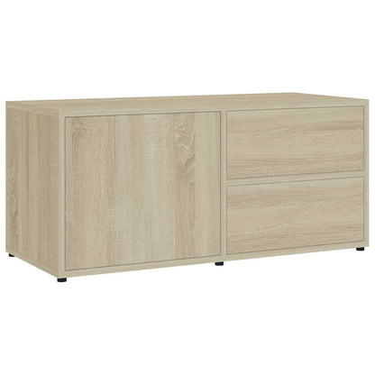 vidaXL TV Cabinet | Sonoma Oak | Engineered Wood | 80x34x36 cm | Drawers 2