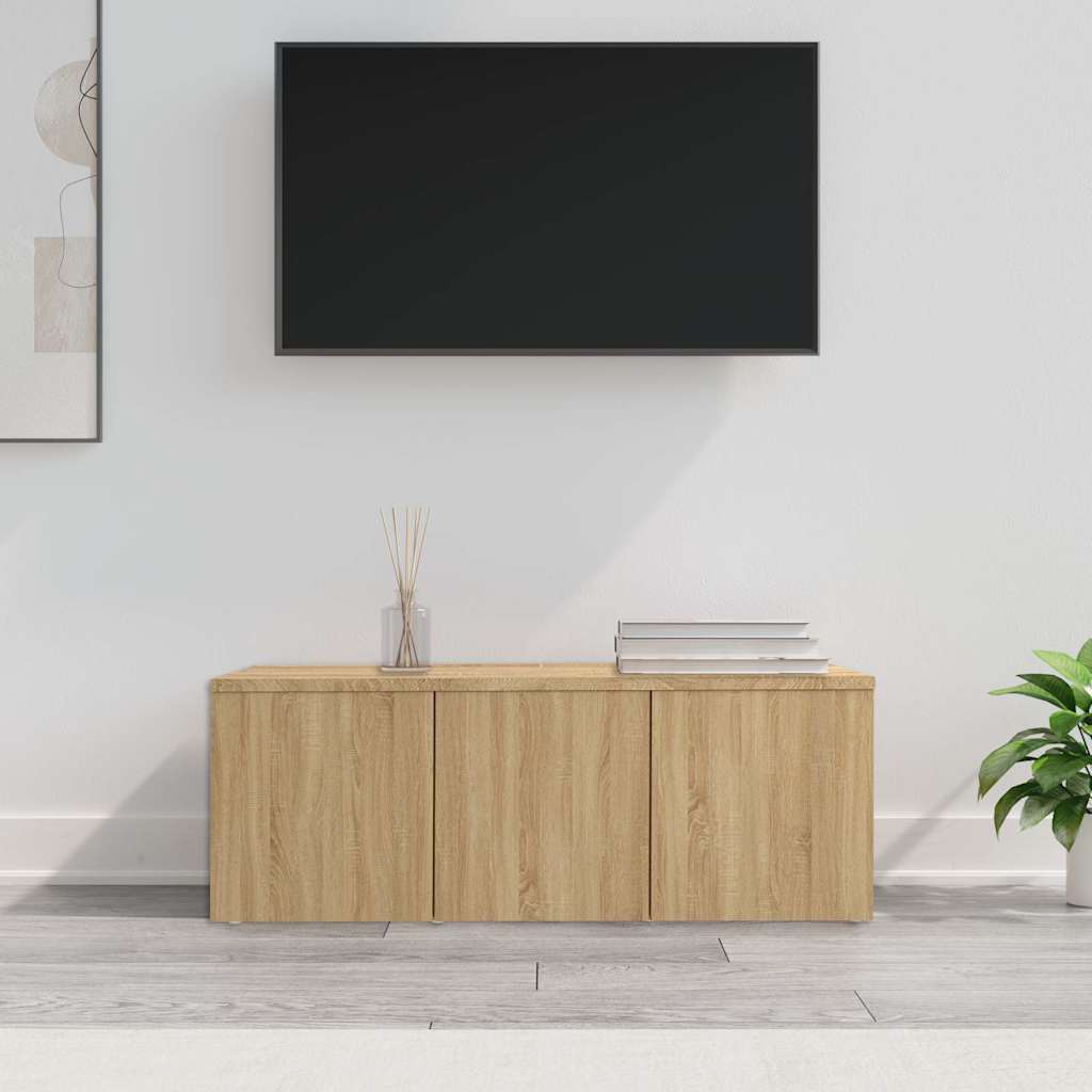 801862 vidaXL TV Cabinet Sonoma Oak 80x34x30 cm Engineered Wood 1